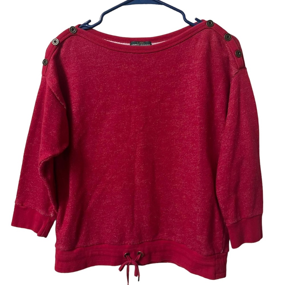 Lauren Ralph Lauren Red Petite Top - M